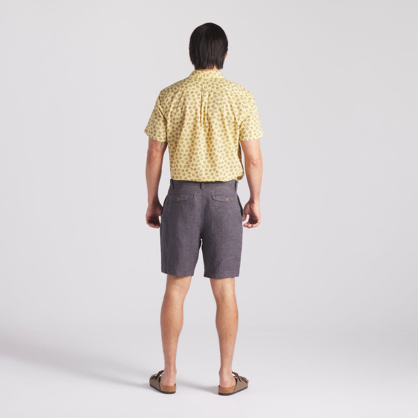 Aventura Washed Linen Shorts - Charcoal