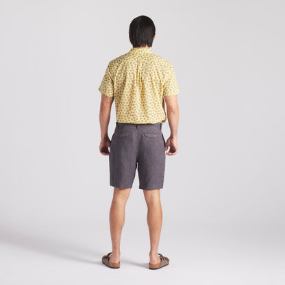 Aventura Washed Linen Shorts - Charcoal