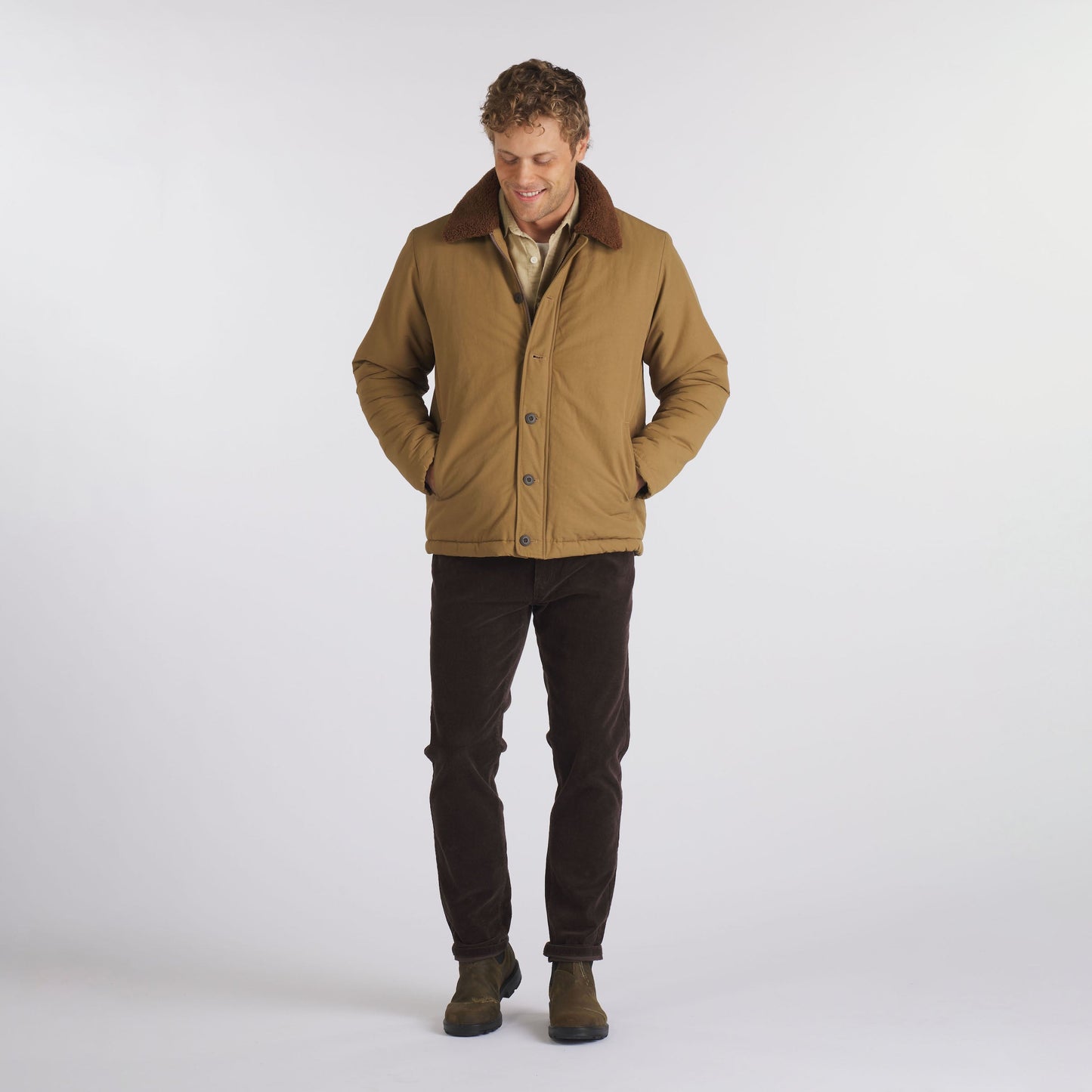 Burlington 5 Pocket Stretch Corduroy  - Coffee Bean