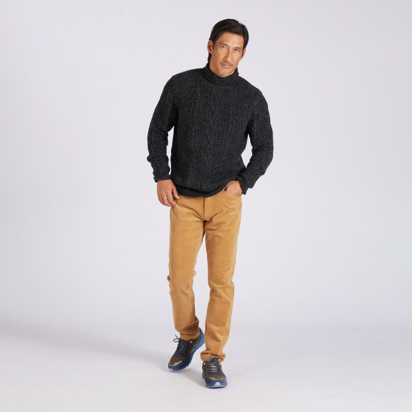 Burlington 5 Pocket Stretch Corduroy - Saddle