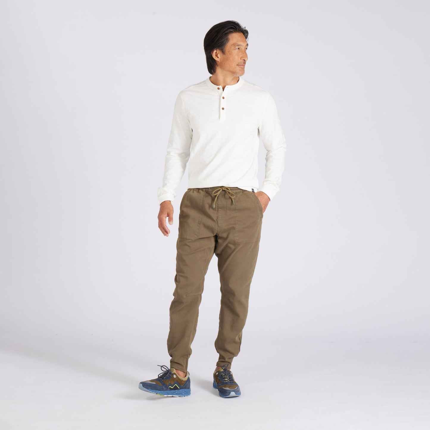 Hybrid Stretch Jogger - Military Olive