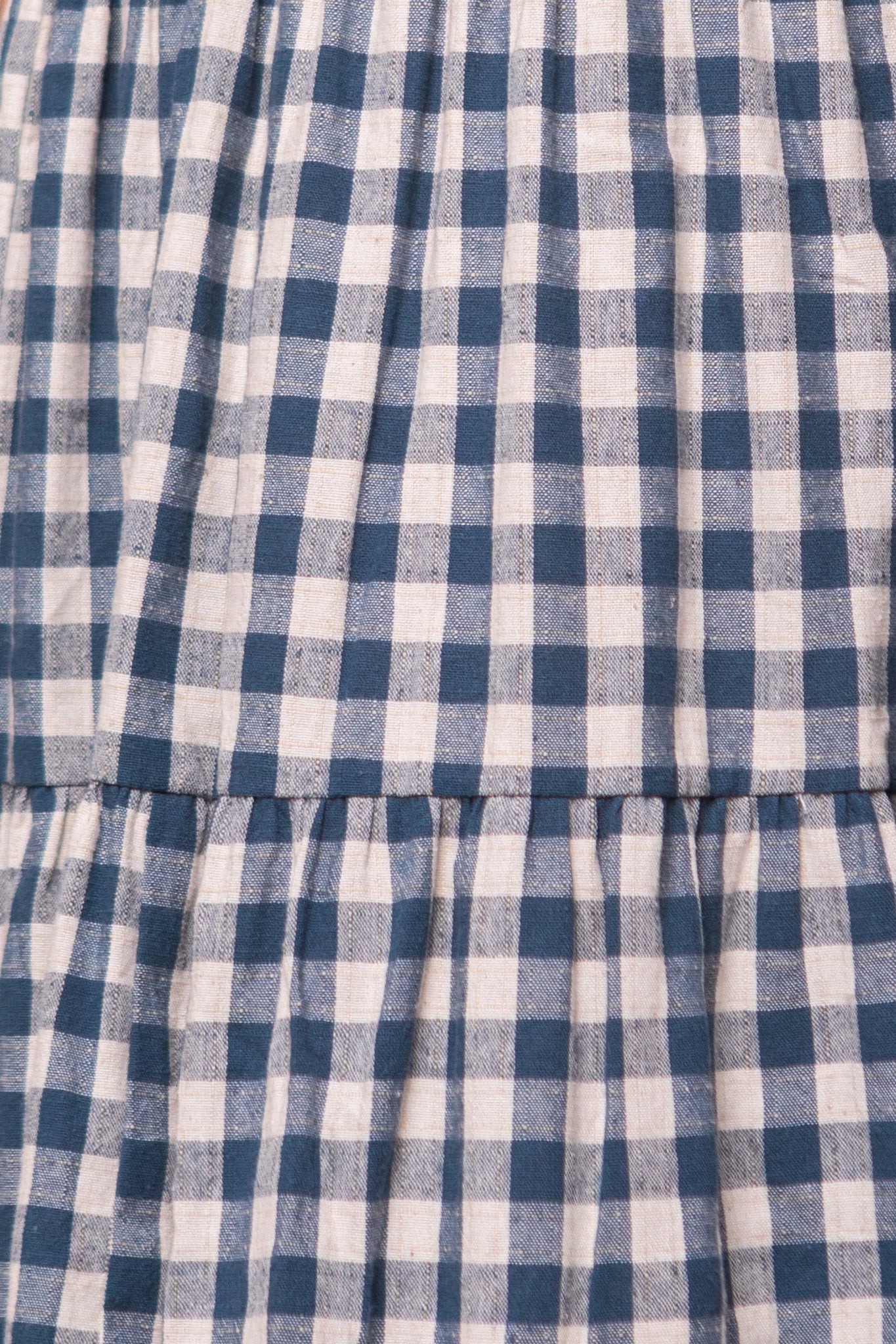 Hailey Dress in Indigo Gingham