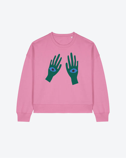 Miss PomPom Hands Have Eyes Sweatshirt