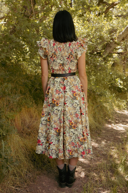 Hattie Dress in Rose Vine
