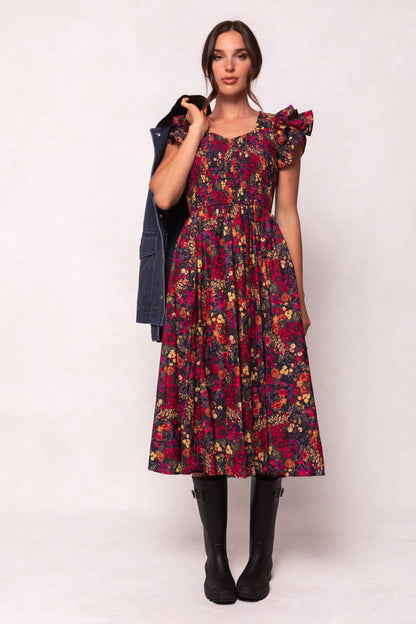 Hattie Dress in Night Garden