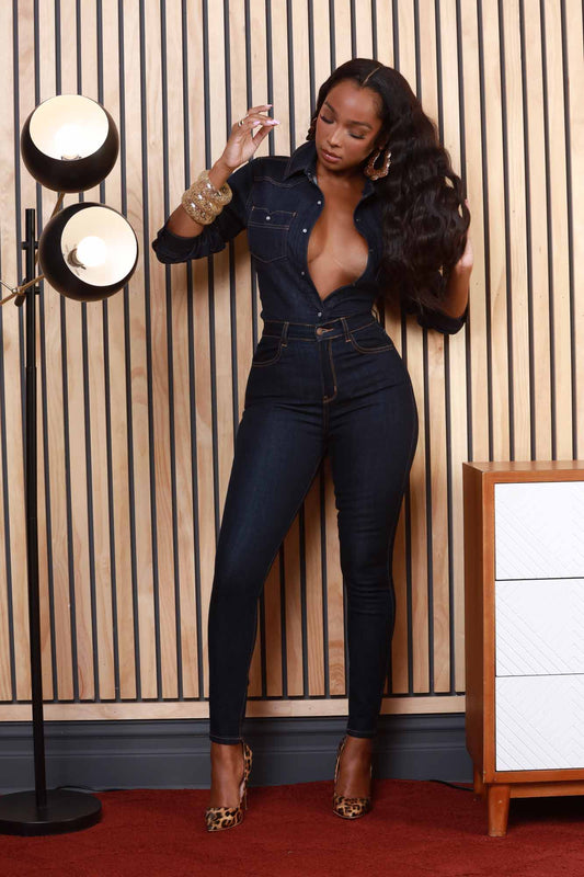 Top Spot High Rise Skinny Jeans - Dark Wash