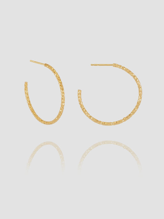 Rachel Jackson Oversized Sun Huggie Hoop Earrings