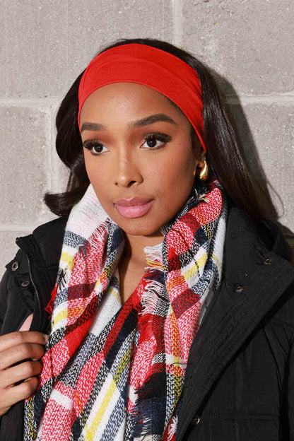 Zero Slip Stretchy Headband - Red