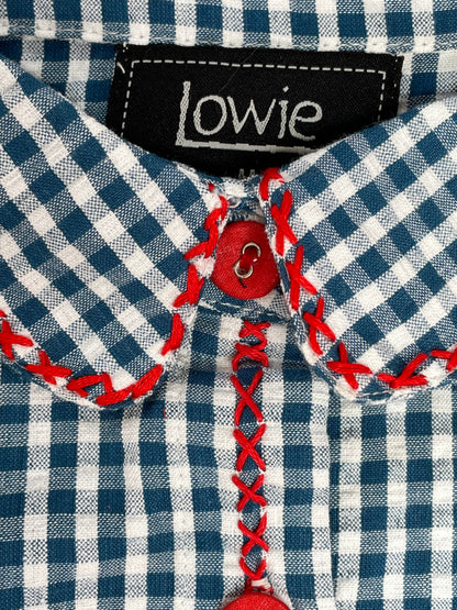 Lowie Gingham Embroidered Blouse
