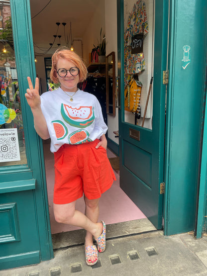 Miss Pompom Unisex Oversized Watermelon T-Shirt