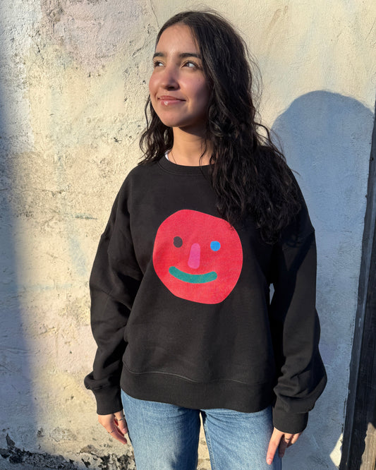 Miss PomPom Funny Face Sweatshirt