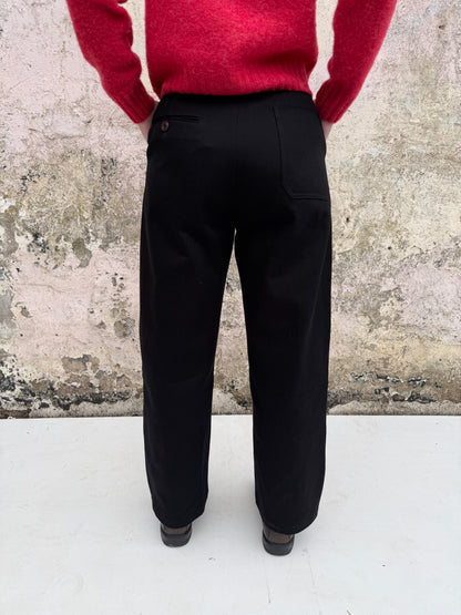 Lowie  Black Panelled Trousers