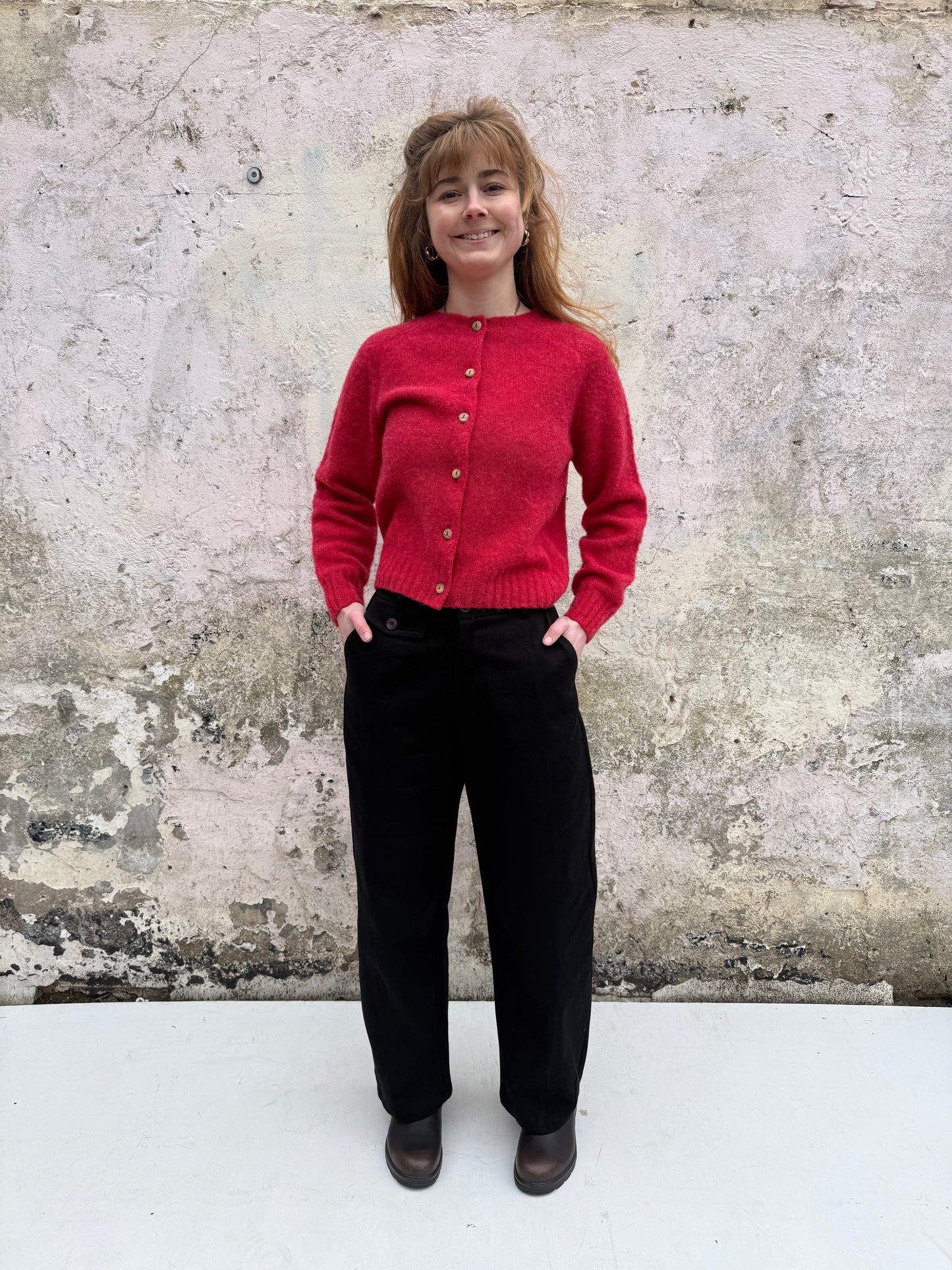 Lowie  Black Panelled Trousers