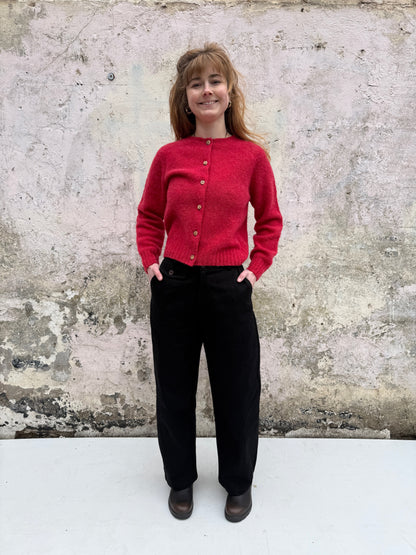 Lowie  Black Panelled Trousers