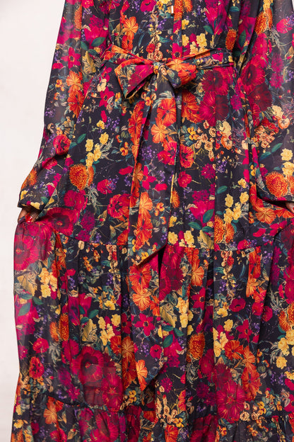Imogen Dress in Night Garden