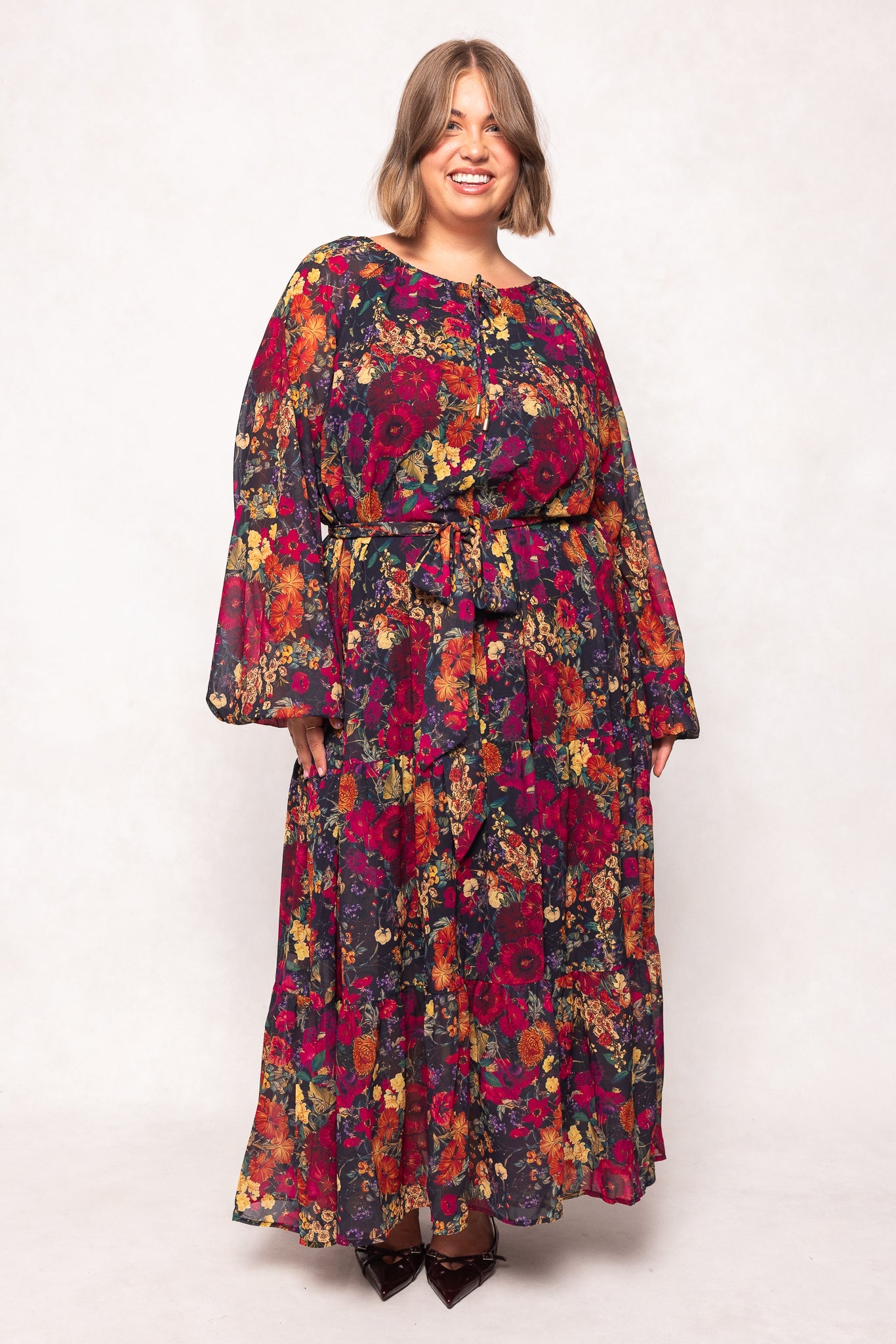 Imogen Dress in Night Garden