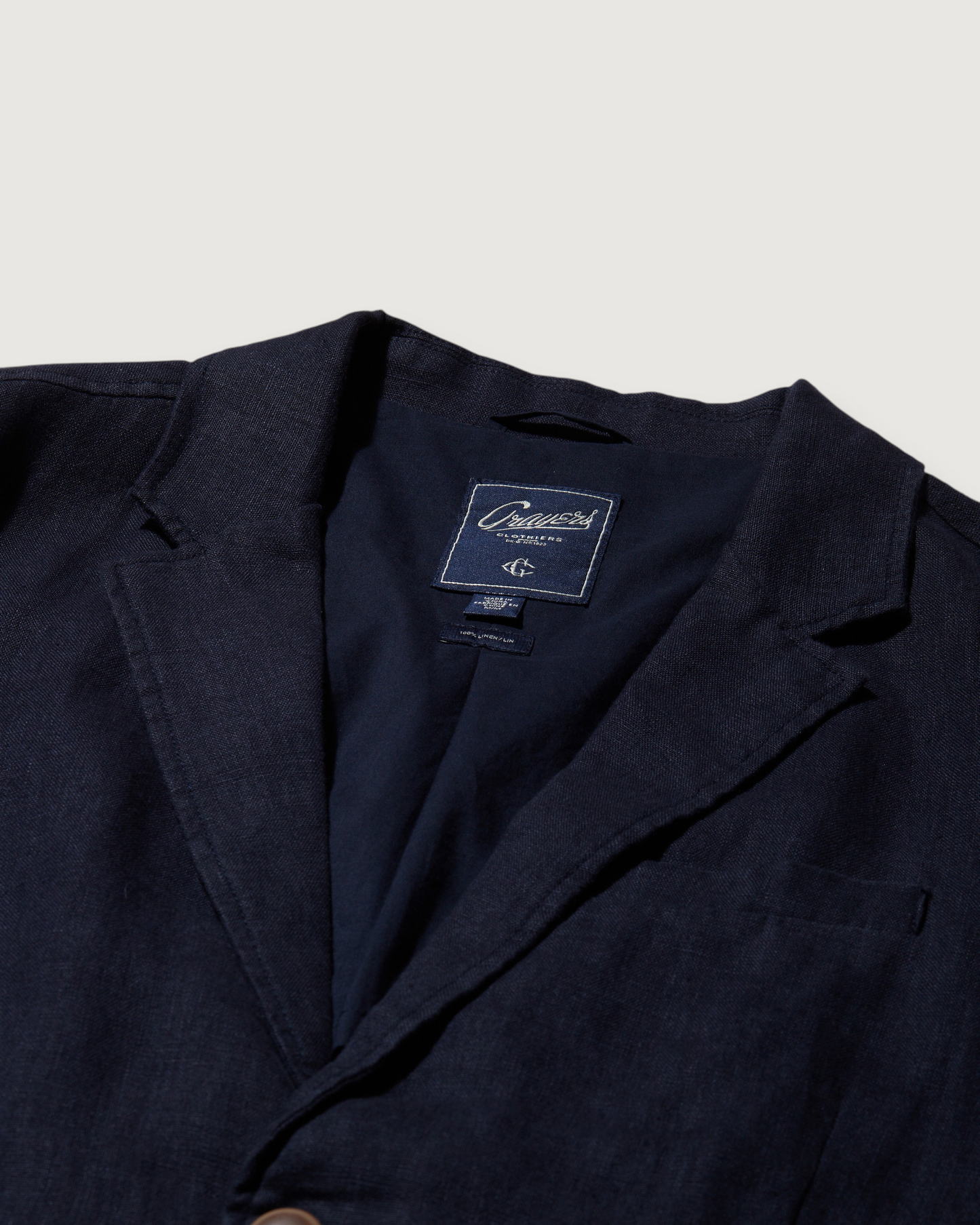 Bal Harbour 2 Button Linen Blazer - Navy