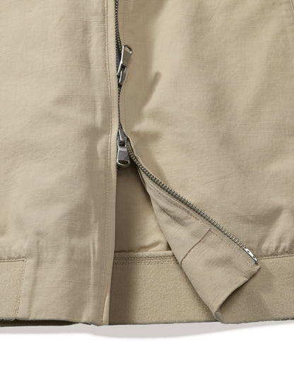 Conrad Cotton Linen Bomber - Light Khaki