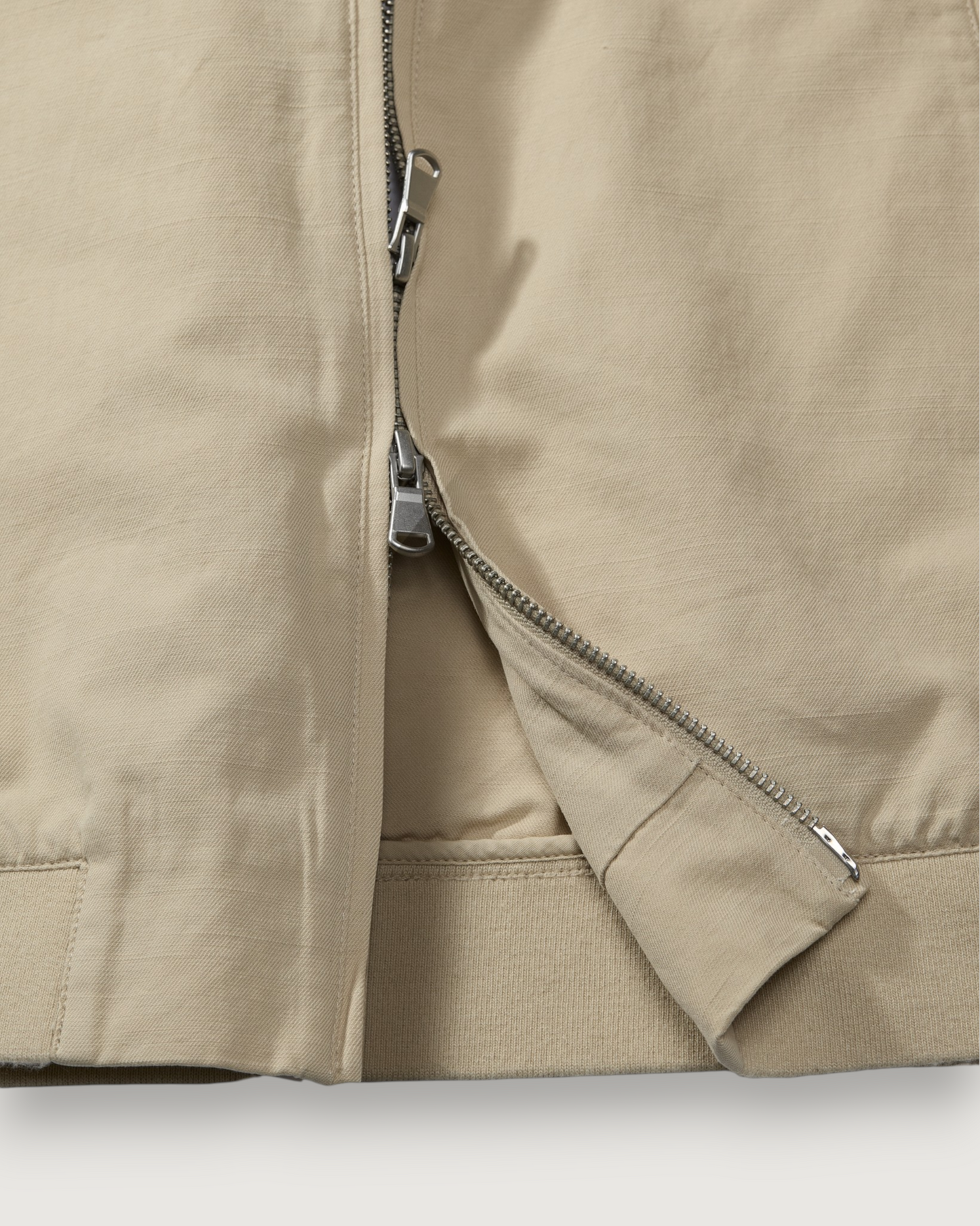 Conrad Cotton Linen Bomber - Light Khaki