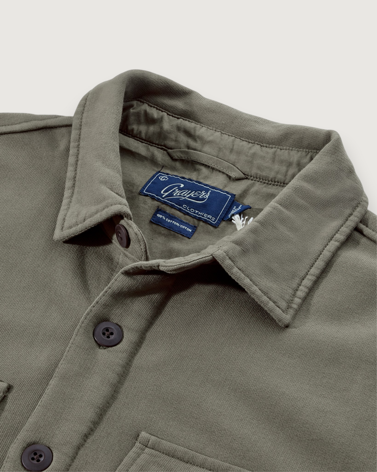 Defender Terry CPO Jacket - Faded Olive