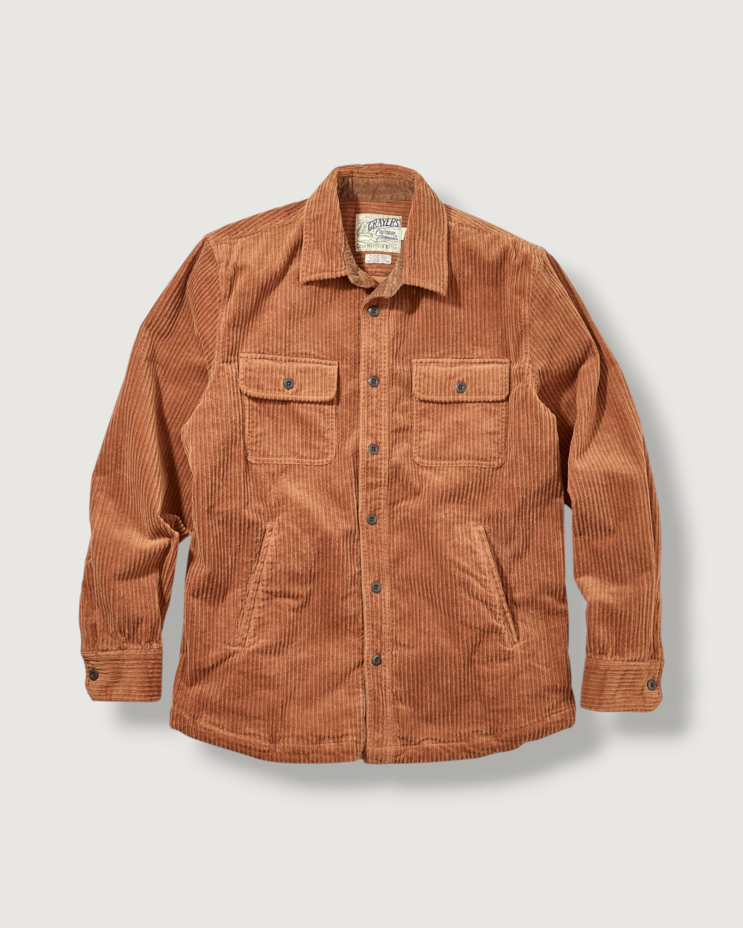 Catalina Rope Cord Shirt Jacket - Cognac