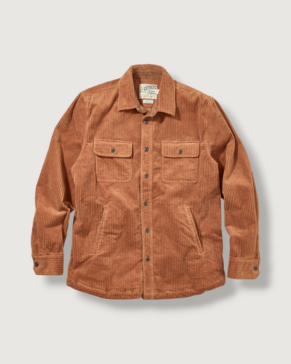 Catalina Rope Cord Shirt Jacket - Cognac