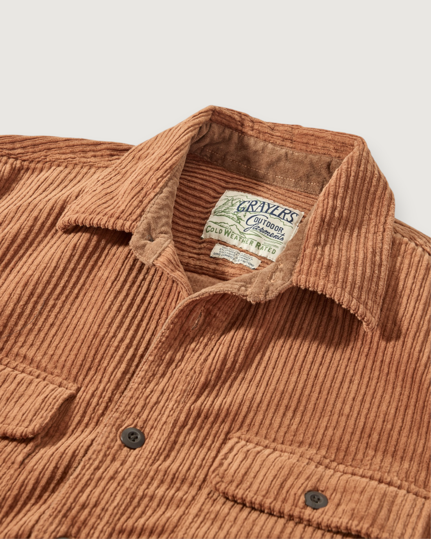 Catalina Rope Cord Shirt Jacket - Cognac