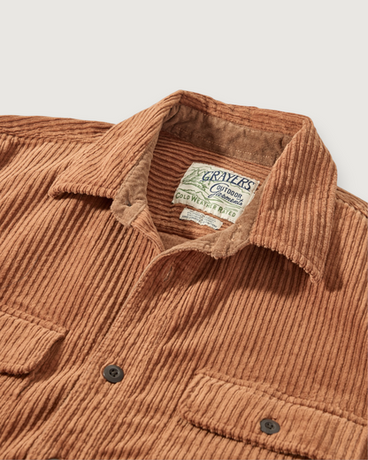 Catalina Rope Cord Shirt Jacket - Cognac