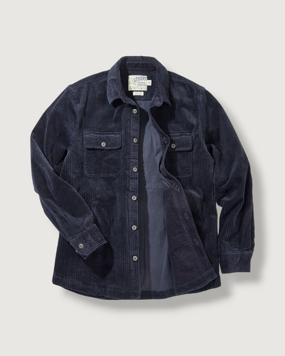 Catalina Rope Cord Shirt Jacket - Navy