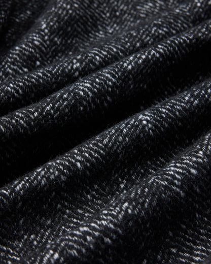 Bogie Wool Herringbone Car Coat - Charcoal