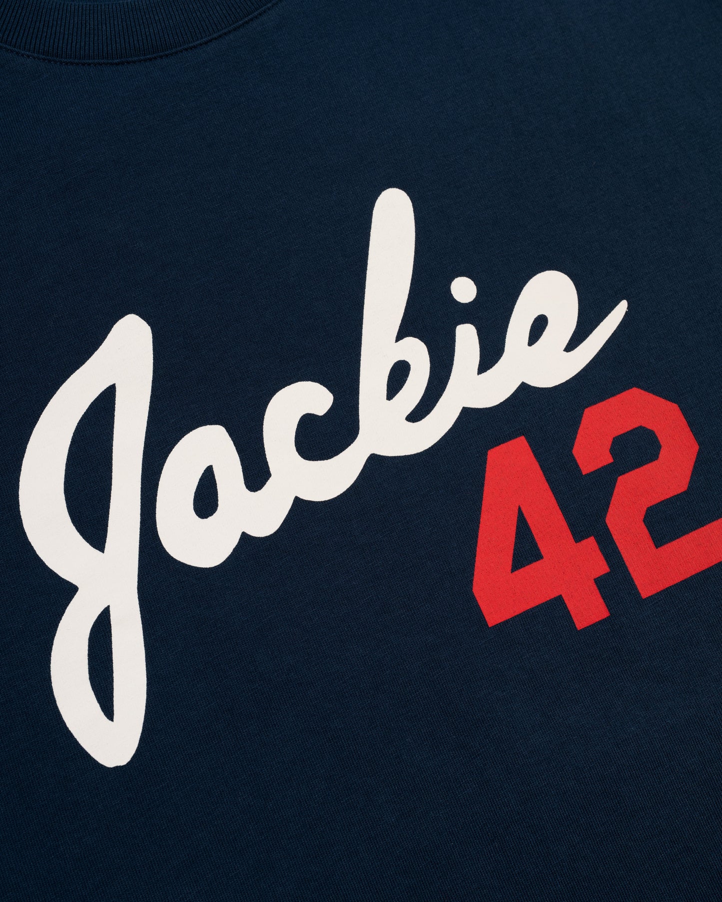 Jackie Robinson Script '42' Short Sleeve Tee