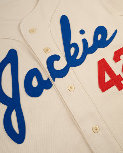 Jackie Robinson Cotton Twill Baseball Jersey