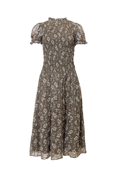 Jennifer Dress in Olive Blossom