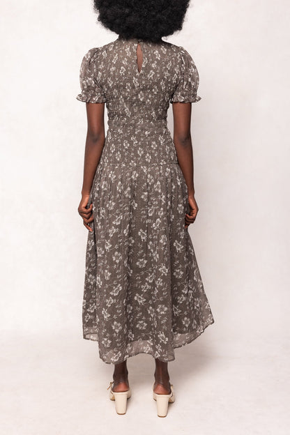 Jennifer Dress in Olive Blossom
