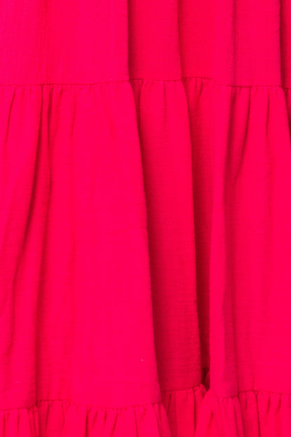 Jovie Midi Dress in Hot Pink