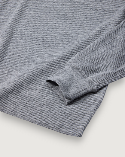 New Spencer Waffle Crew - Gray Marl