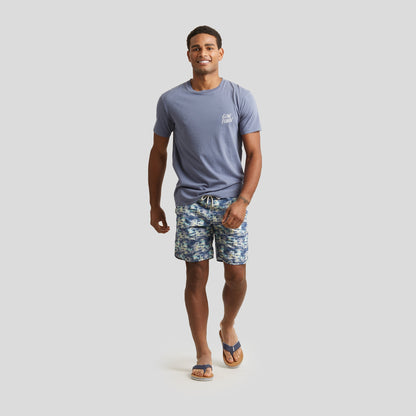 Fish Print Tee - Flint Stone