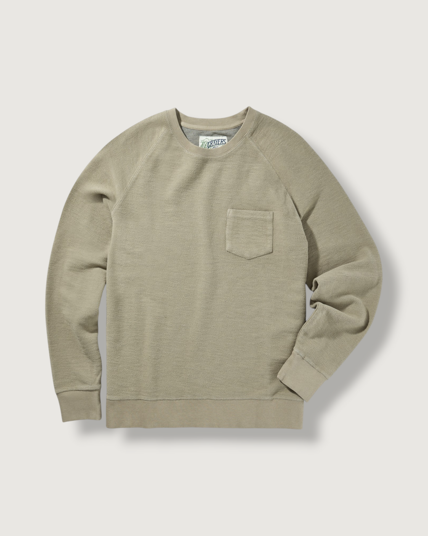 Dunlop Reverse Fleece Crew Neck - Trench