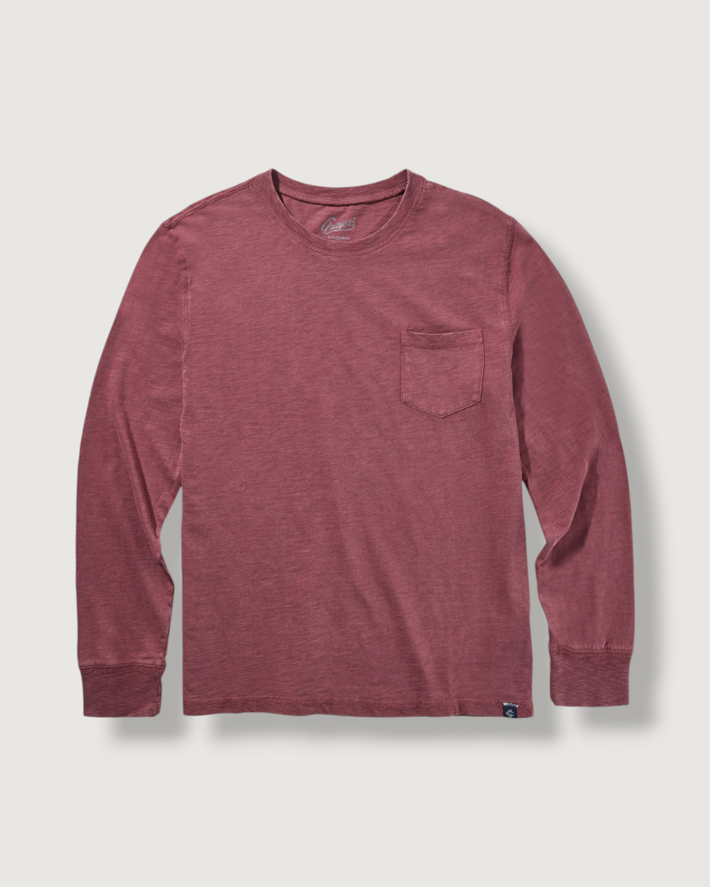 Hewitt Garment Dyed Pocket Tee - Brandy