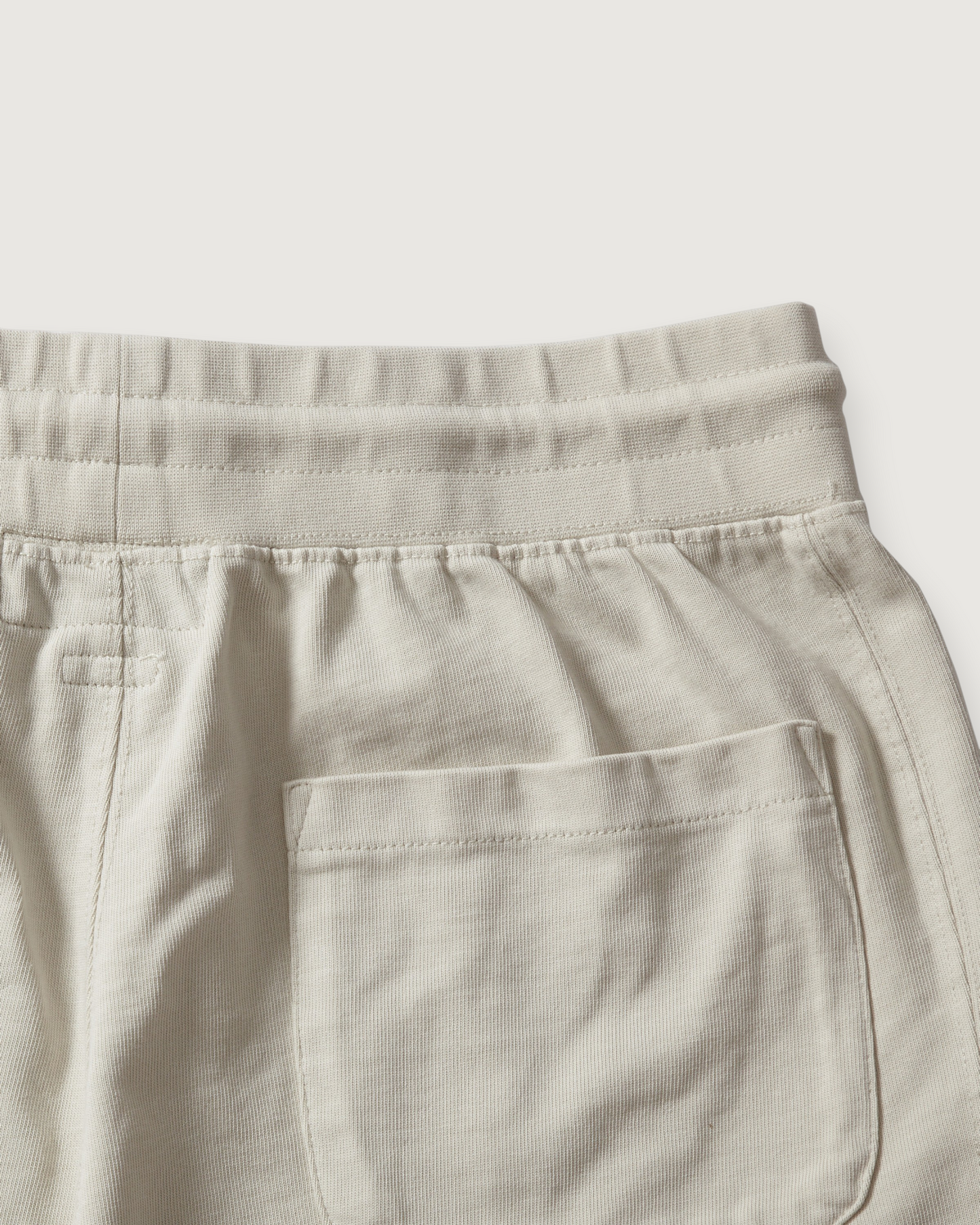Elevated Jersey Draw Cord Shorts 8" - Light Pebble