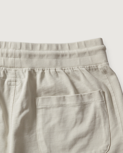 Elevated Jersey Draw Cord Shorts 8" - Light Pebble