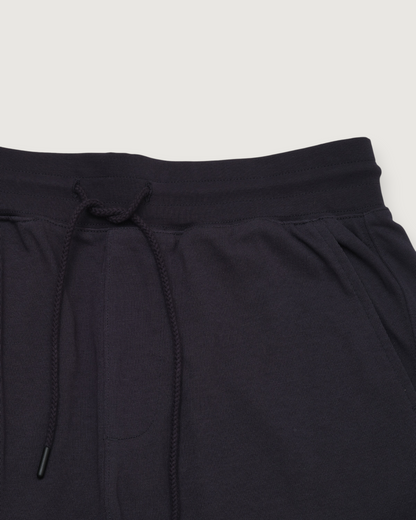 Elevated Jersey Draw Cord Shorts 8" - Dark Blue