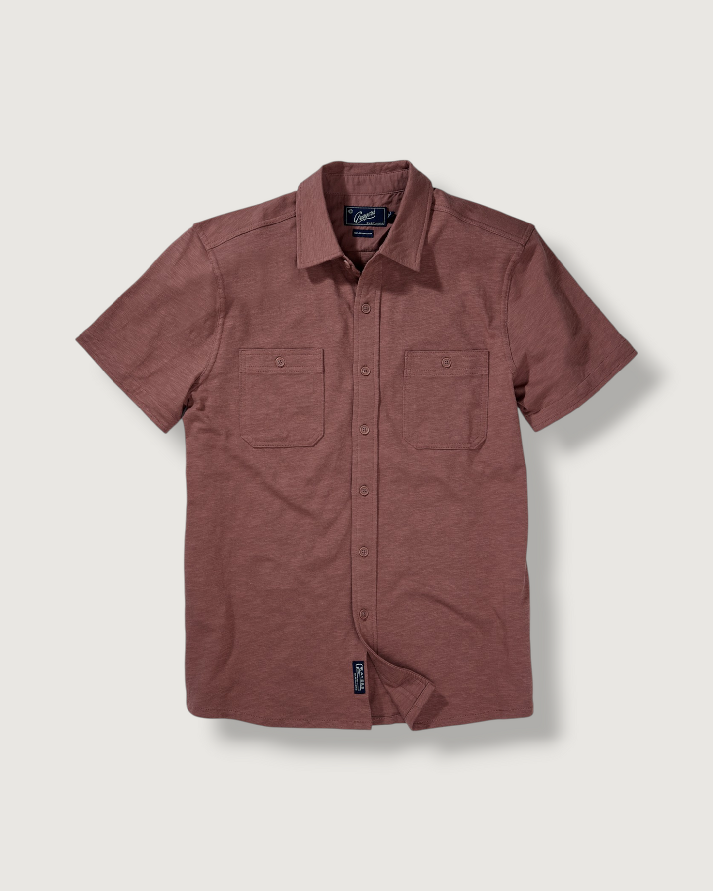 Flex Everyday Knit Short Sleeve Shirt - Marron
