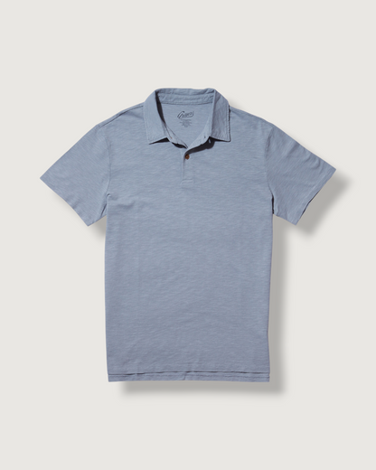 Sunwashed 2 Button Polo - Abyss
