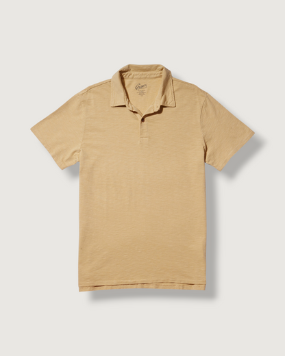Sunwashed 2 Button Polo - Pineapple Slice