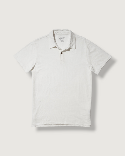 Sunwashed 2 Button Polo - White