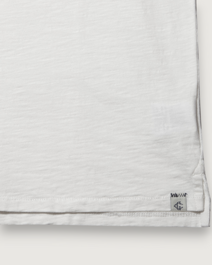 Sunwashed 2 Button Polo - White