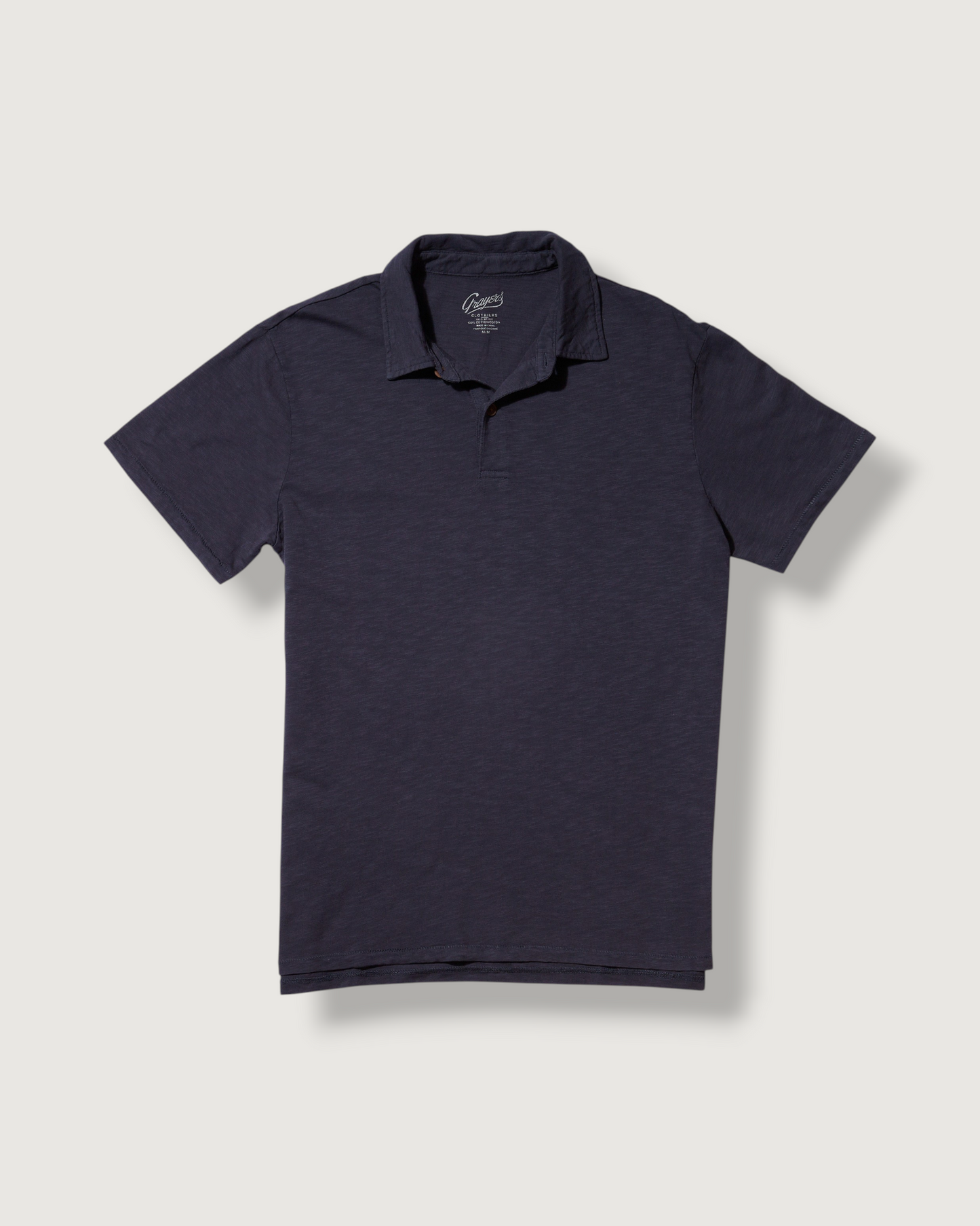 Sunwashed 2 Button Polo - Washed Navy