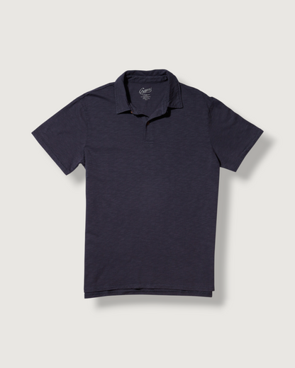 Sunwashed 2 Button Polo - Washed Navy