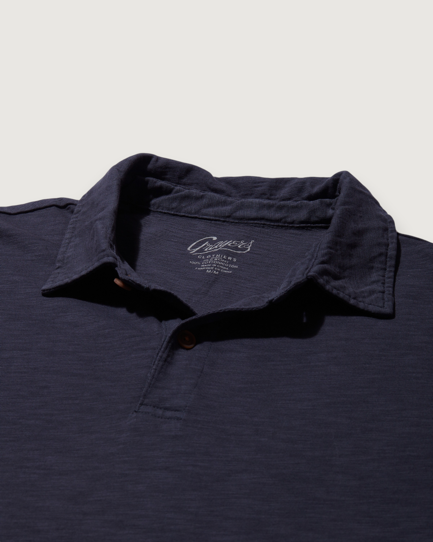 Sunwashed 2 Button Polo - Washed Navy